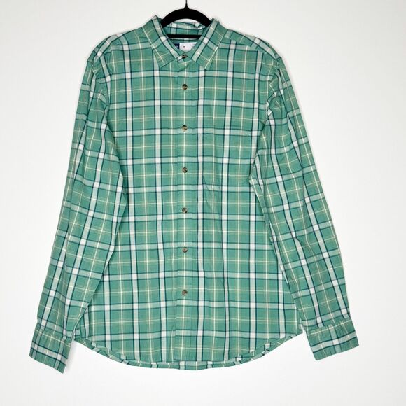 NEW Old Navy Regular Built-In Flex Plaid Everyday Button Shirt Men's Size Medium - Picture 1 of 8